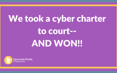 We took a cyber charter to court–AND WON!!